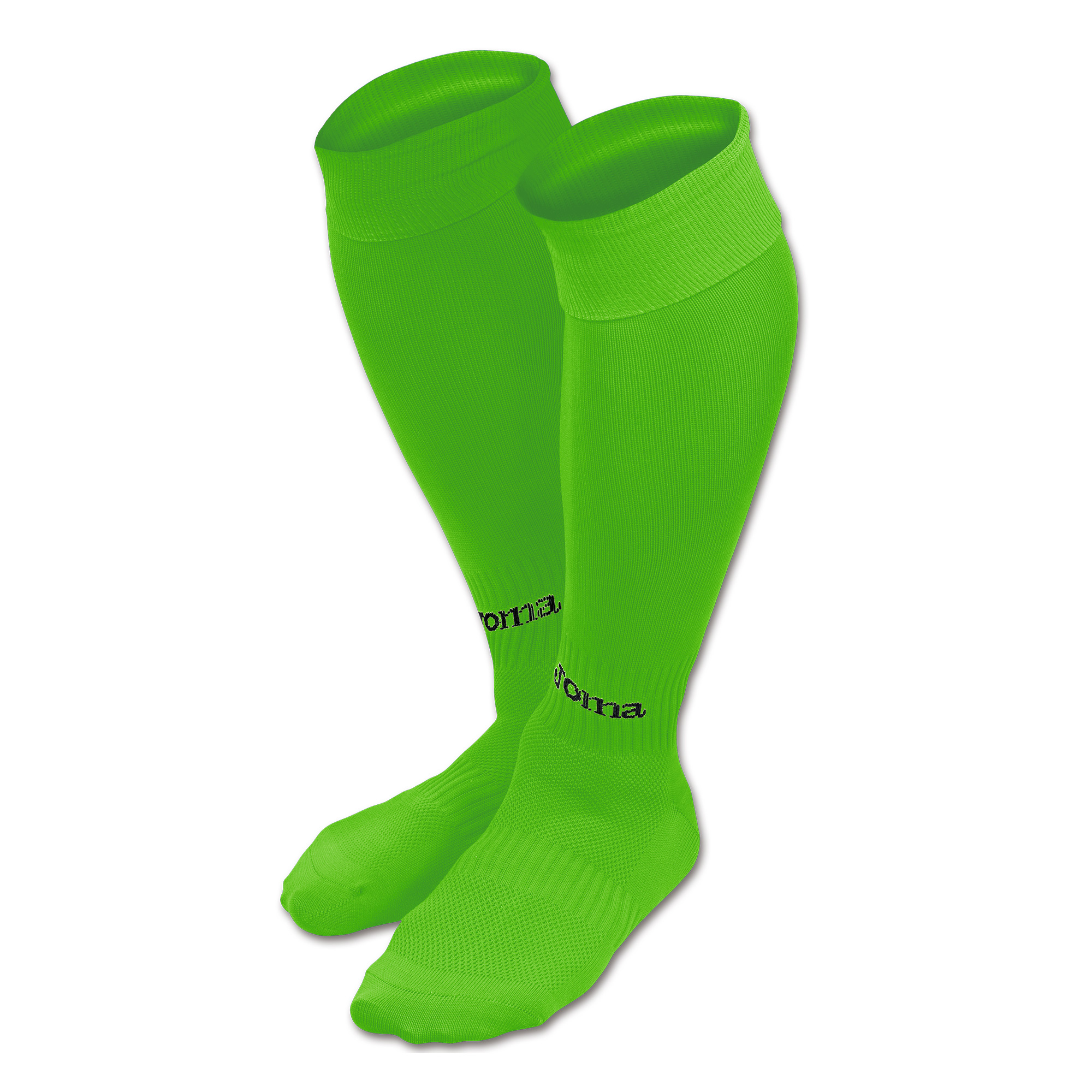 Joma 4 paires chaussettes Classic II vert fluo