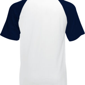 T-shirt Baseball blanc - navy