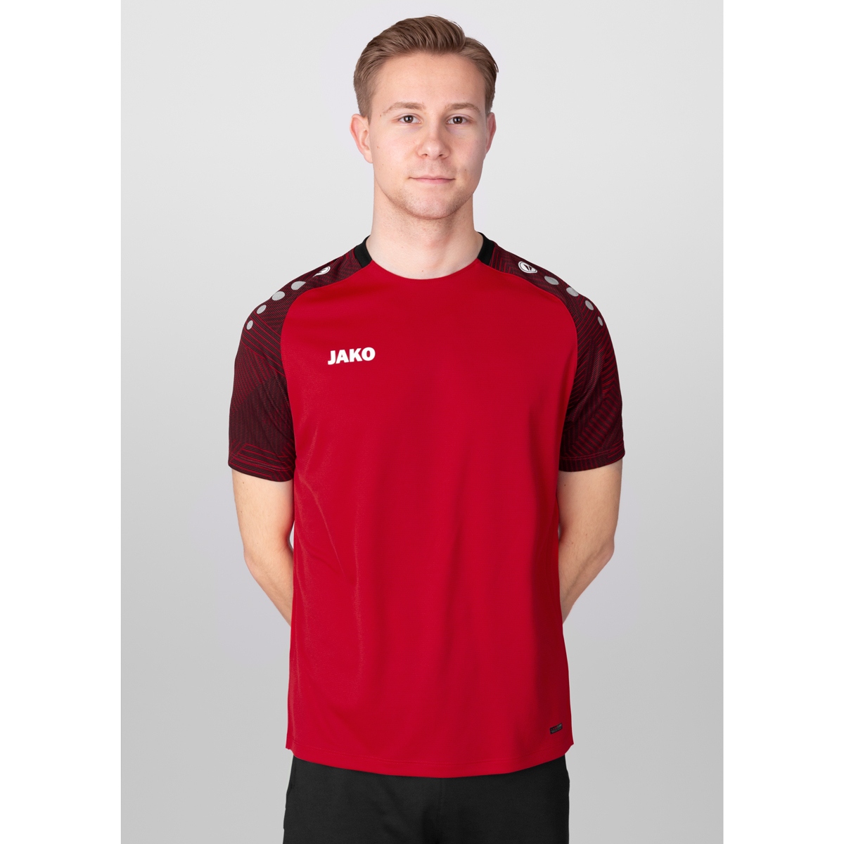 JAKO T-shirt Performance rouge/noir