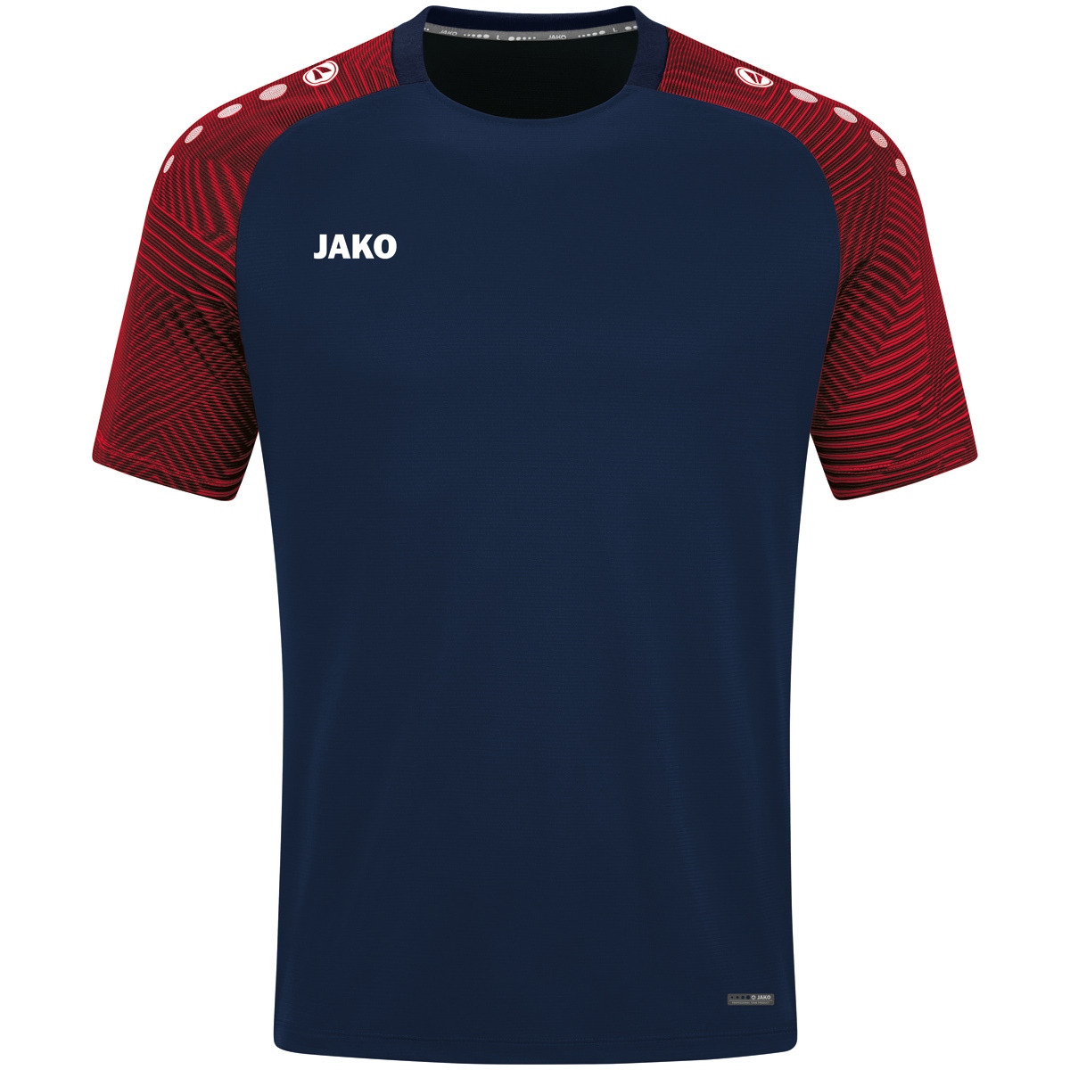 JAKO T-shirt Performance bleu marine/rouge