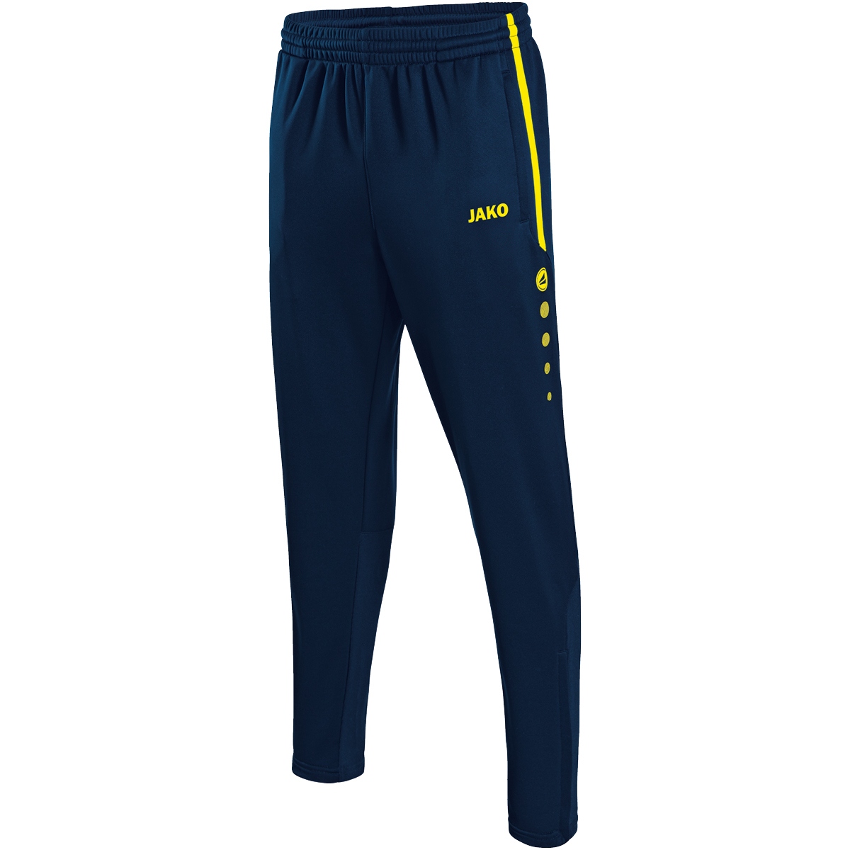 JAKO Pantalon d'entraînement Active Navy - Jaune fluo